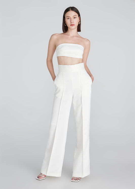 IVY HIGH WAISTED PANT // OFF WHITE