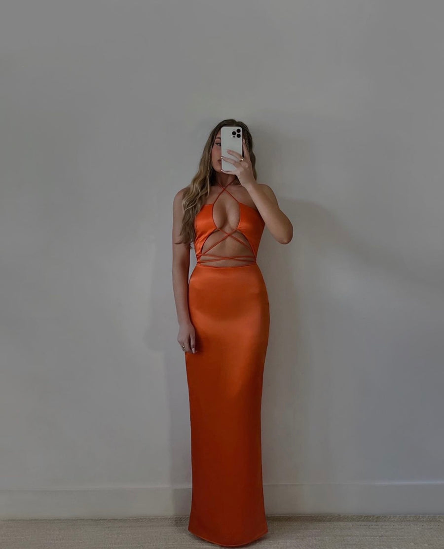 SOPHIA DRESS //  TANGERINE