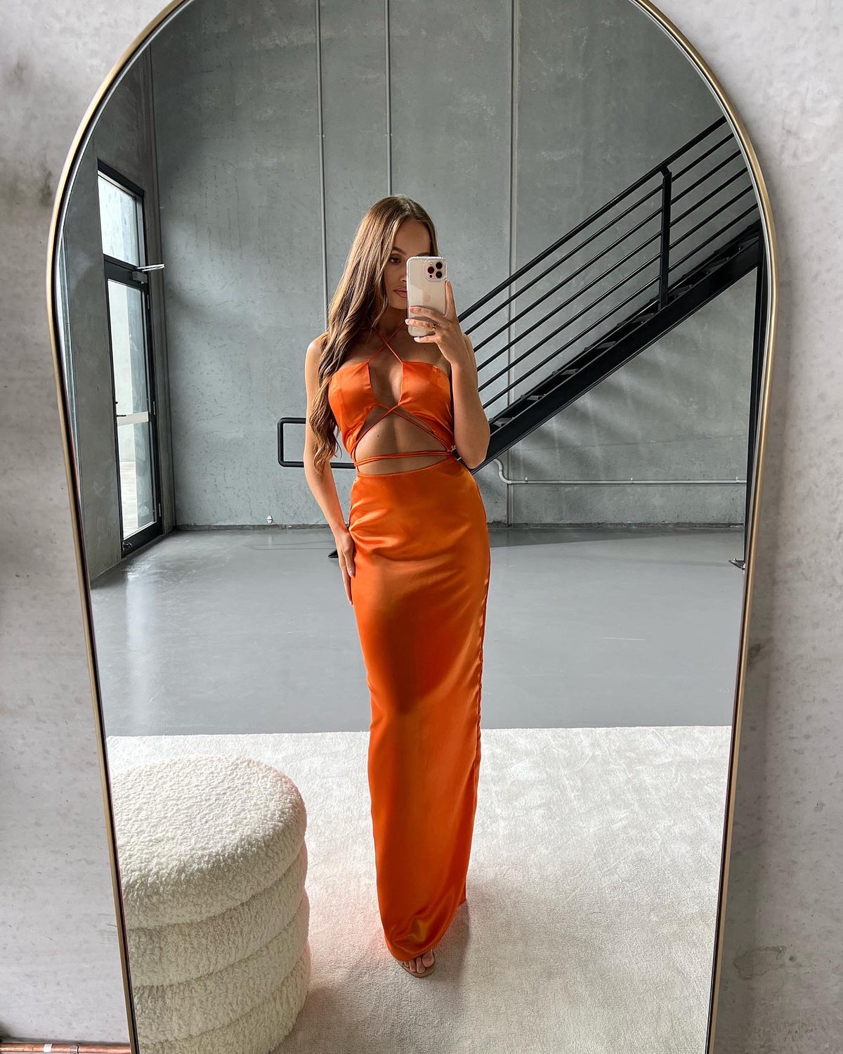 SOPHIA DRESS //  TANGERINE